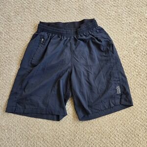 SAXX Shorts Kinetic Train 2N1 Lined Training Black Running Athletic Mens Small